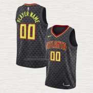 Maglia Atlanta Hawks Personalizzate Icon Nero