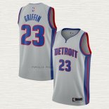 Maglia Blake Griffin NO 23 Detroit Pistons Statement 2020-21 Grigio