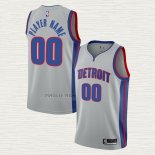 Maglia Detroit Pistons Personalizzate Statement Grigio