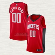 Maglia Houston Rockets Personalizzate Icon 2020-21 Rosso