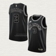 Maglia Keldon Johnson NO 3 San Antonio Spurs Classic 2022-23 Nero