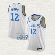 Maglia Kendrick Nunn NO 12 Los Angeles Lakers Classic 2022-23 Bianco