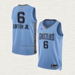 Maglia Kenneth Lofton JR. NO 6 Memphis Grizzlies Statement 2022-23 Blu