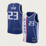 Maglia Keon Ellis NO 23 Sacramento Kings Citta 2023-24 Blu