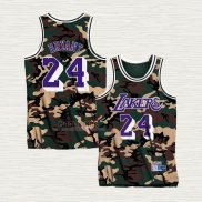 Maglia Kobe Bryant NO 24 Los Angeles Lakers Camuffamento