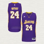 Maglia Kobe Bryant NO 24 Los Angeles Lakers Viola