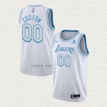 Maglia Los Angeles Lakers Personalizzate Citta 2021-22 Bianco