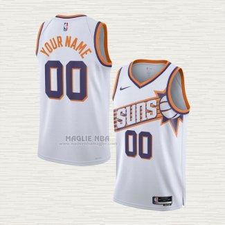 Maglia Phoenix Suns Personalizzate Association 2023-24 Bianco