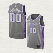 Maglia Sacramento Kings Personalizzate Citta 2022-23 Grigio