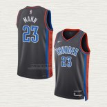 Maglia Tre Mann NO 23 Oklahoma City Thunder Citta 2022-23 Grigio