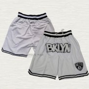 Pantaloncini Brooklyn Nets Just Don Bianco