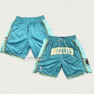 Pantaloncini Charlotte Hornets Citta Just Don 2023-24 Verde