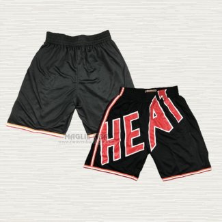 Pantaloncini Miami Heat Mitchell & Ness Big Face Nero