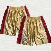 Pantaloncini Philadelphia 76ers Mitchell & Ness Or